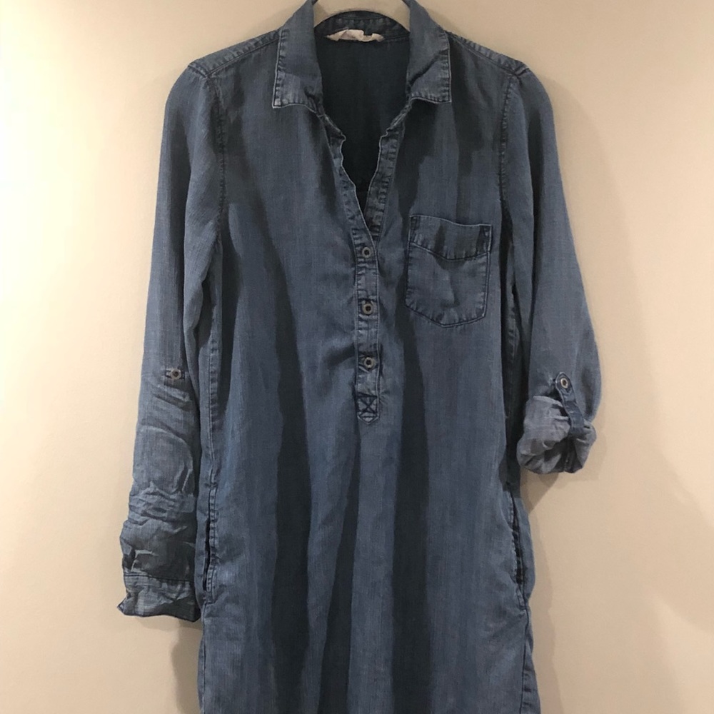 Chambray Tunic Dress
